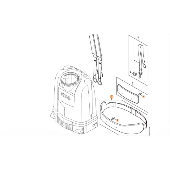 STIHL  Pas biodrowy 4255 710 9100